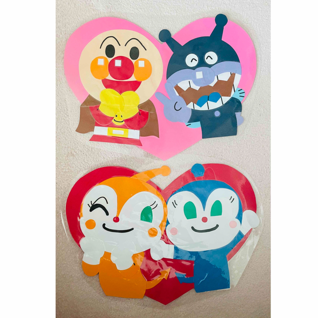 4-093] アンパンマン バイキンマン ドキンちゃん ジャムおじさん等 指