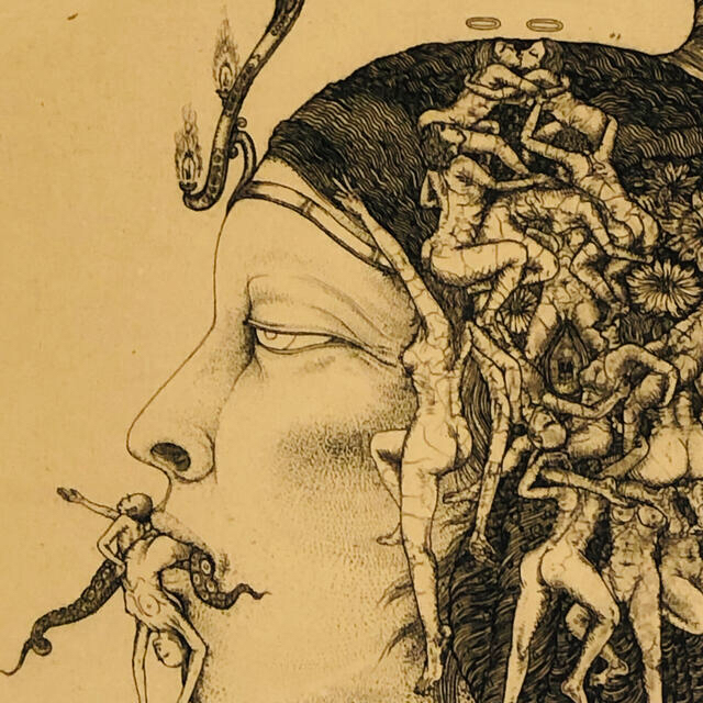 多賀新 銅版画 エッチング 江戸川乱歩 エロス フェティッシュ アート