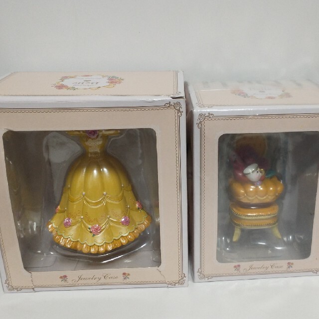 Disney - 2点 美女と野獣 ジュエリーケース 小物入れ ディズニー