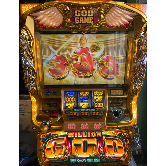 5号機 ミリオンゴッド 神々の凱旋 実機 家庭用フルセット！ パチスロ