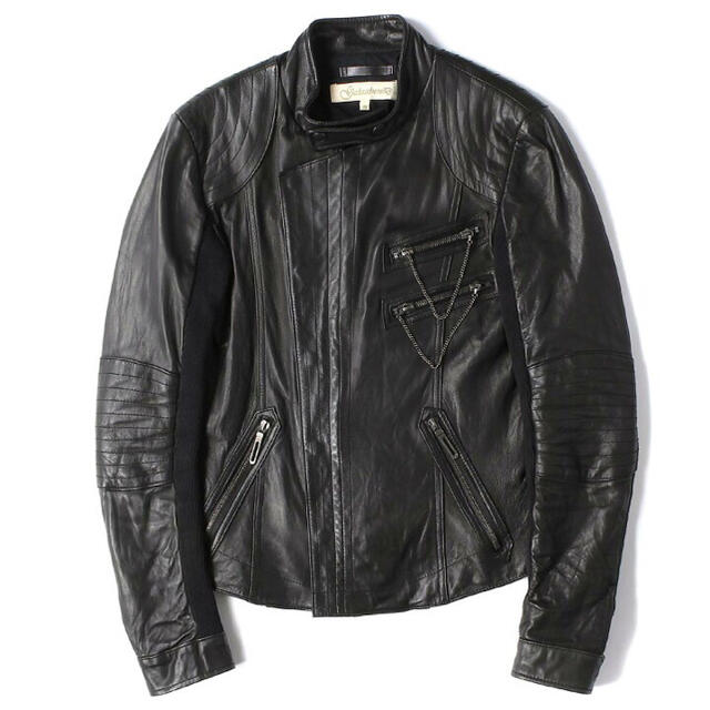 galaabend 刺繍ライダースシングルブラックdior homme