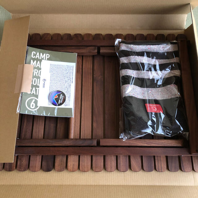 1/20迄】キャンプマニア コンパクトローテーブル ウォールナット ケース付