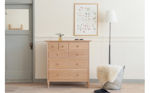 北の住まい設計社〉Chest 7 Drawers _MA-9228（チェスト7 ドロワーズ
