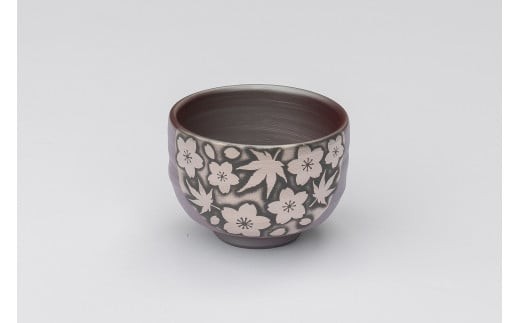 萬古焼（ばんこやき）】醉月陶苑 プラチナ彩雲錦文酒器 - 三重県四日市