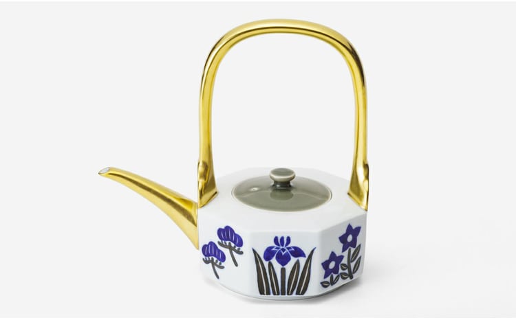 有田焼 光琳風染付 屠蘇器揃【深川製磁】金彩 お正月 縁起物 お屠蘇