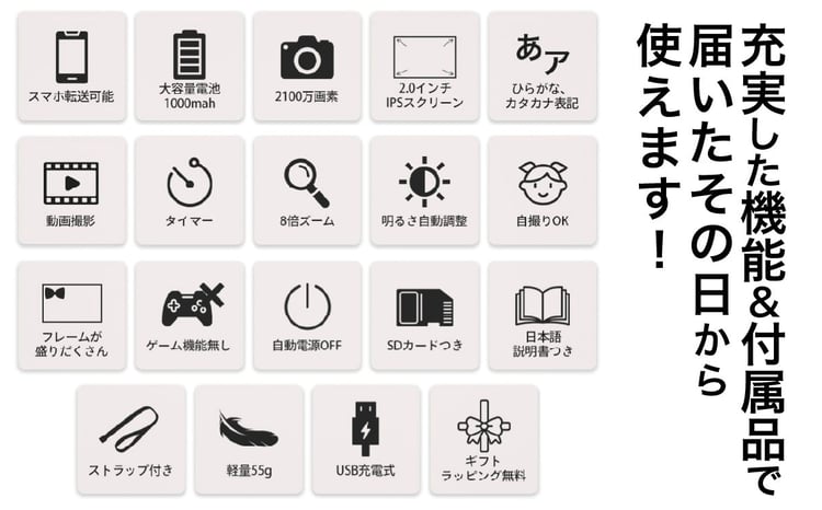 ミニピク キッズカメラ [A-169002] / キッズカメラ MiNiPiC® ミニピク