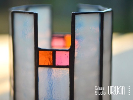 ステンドグラス キャンドルスタンド 雪灯り（ゆきあかり） HAF002