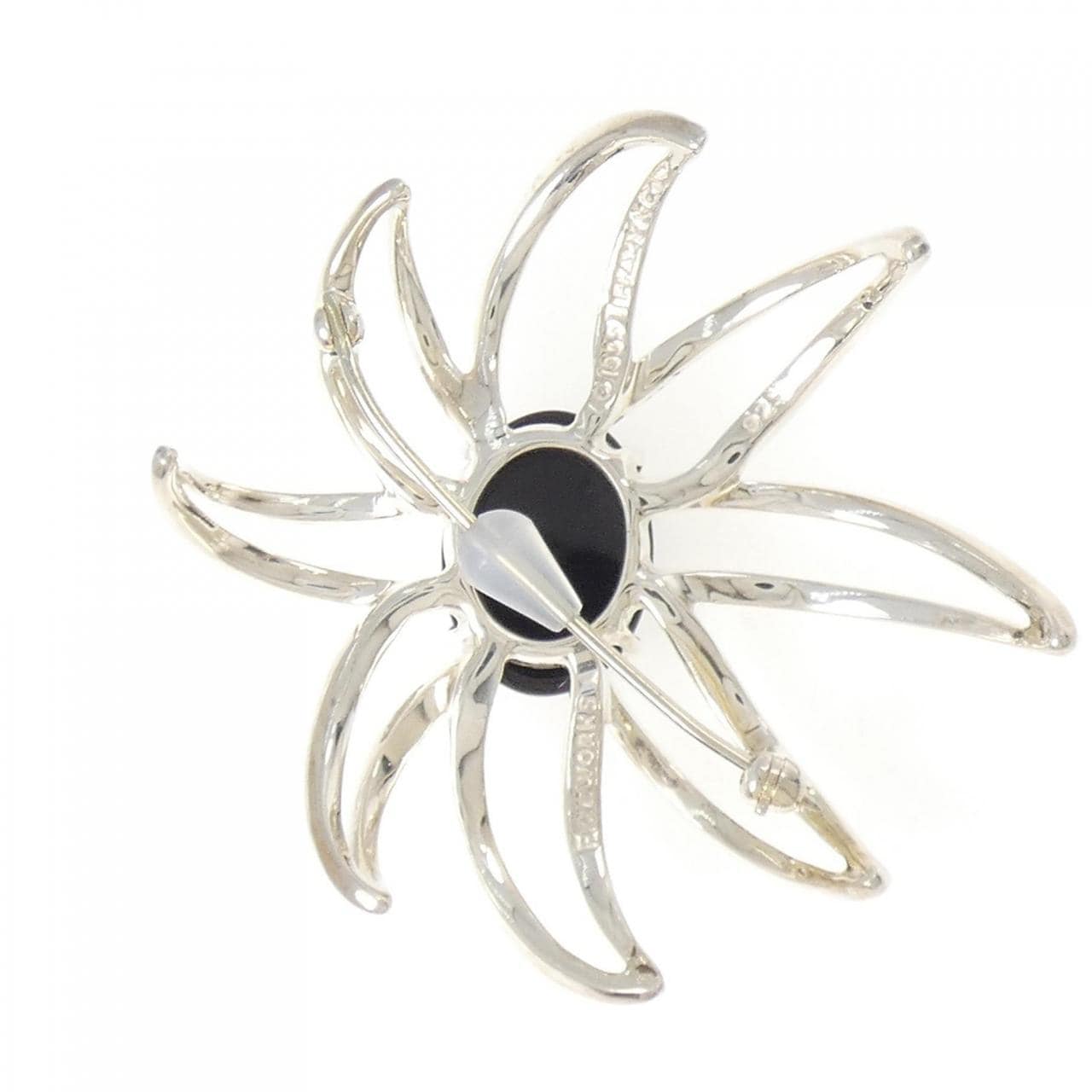 希少 ティファニー ファイヤーワークス ブローチ 925×750 オニキス 美