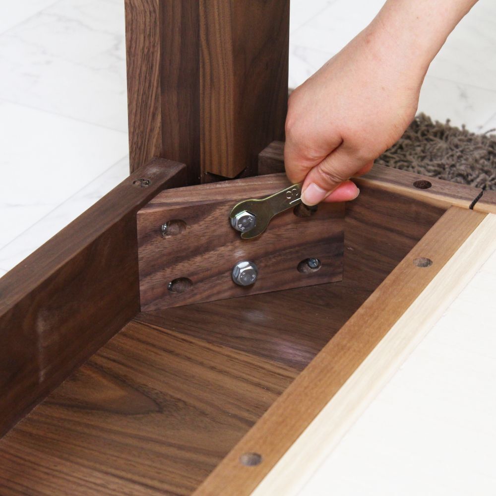 引き出し付き ダイニングテーブル カルテット 120-210cm