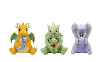 ポケモン ぬいぐるみ 大器晩成 カイリュー、バンギラス、ヌメルゴン