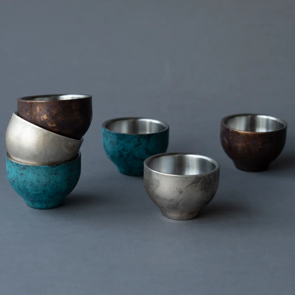 3代 常山 他2 ぐい呑み ぐい飲み 寄せぐい呑み 3代常山他2ぐい呑み