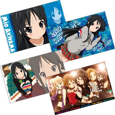 映画「けいおん！」 耐水ミニポスター4枚セット（秋山 澪