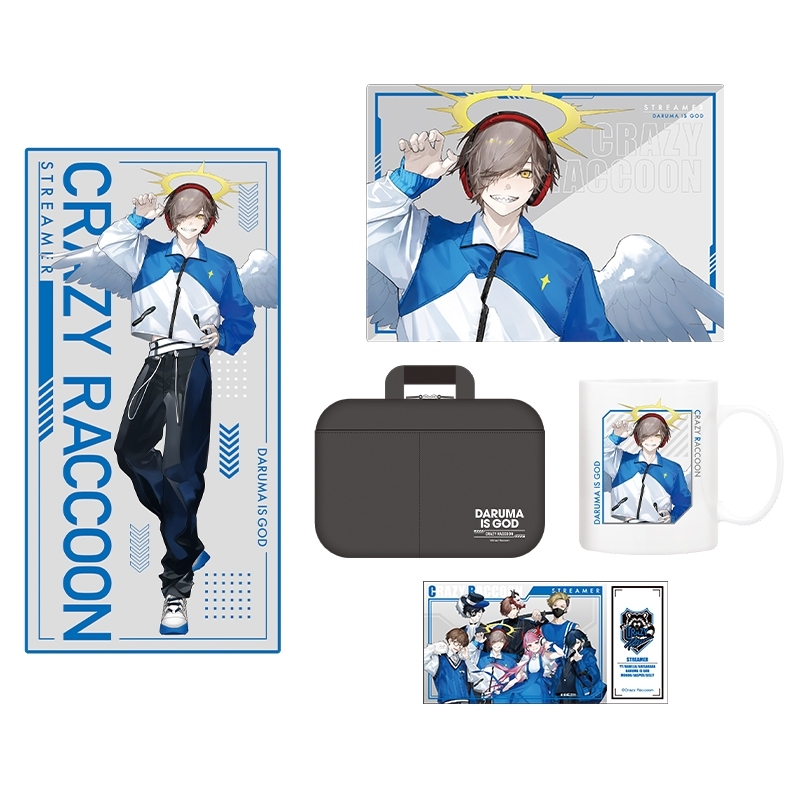 推し活セット＋ステッカー（だるまいずごっど） : Crazy Raccoon