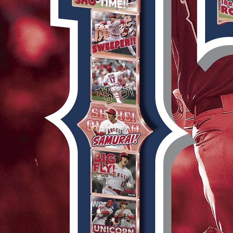 大谷翔平 2023 AL ホームラン王＆MVP獲得記念 額装ピンズセット : 大谷