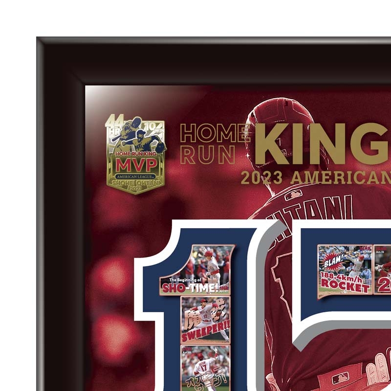大谷翔平 2023 AL ホームラン王＆MVP獲得記念 額装ピンズセット : 大谷