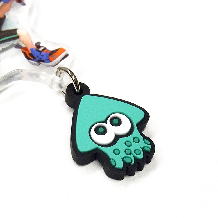 スプラトゥーン イカす ラバーつき アクリルキーホルダー 8種セット