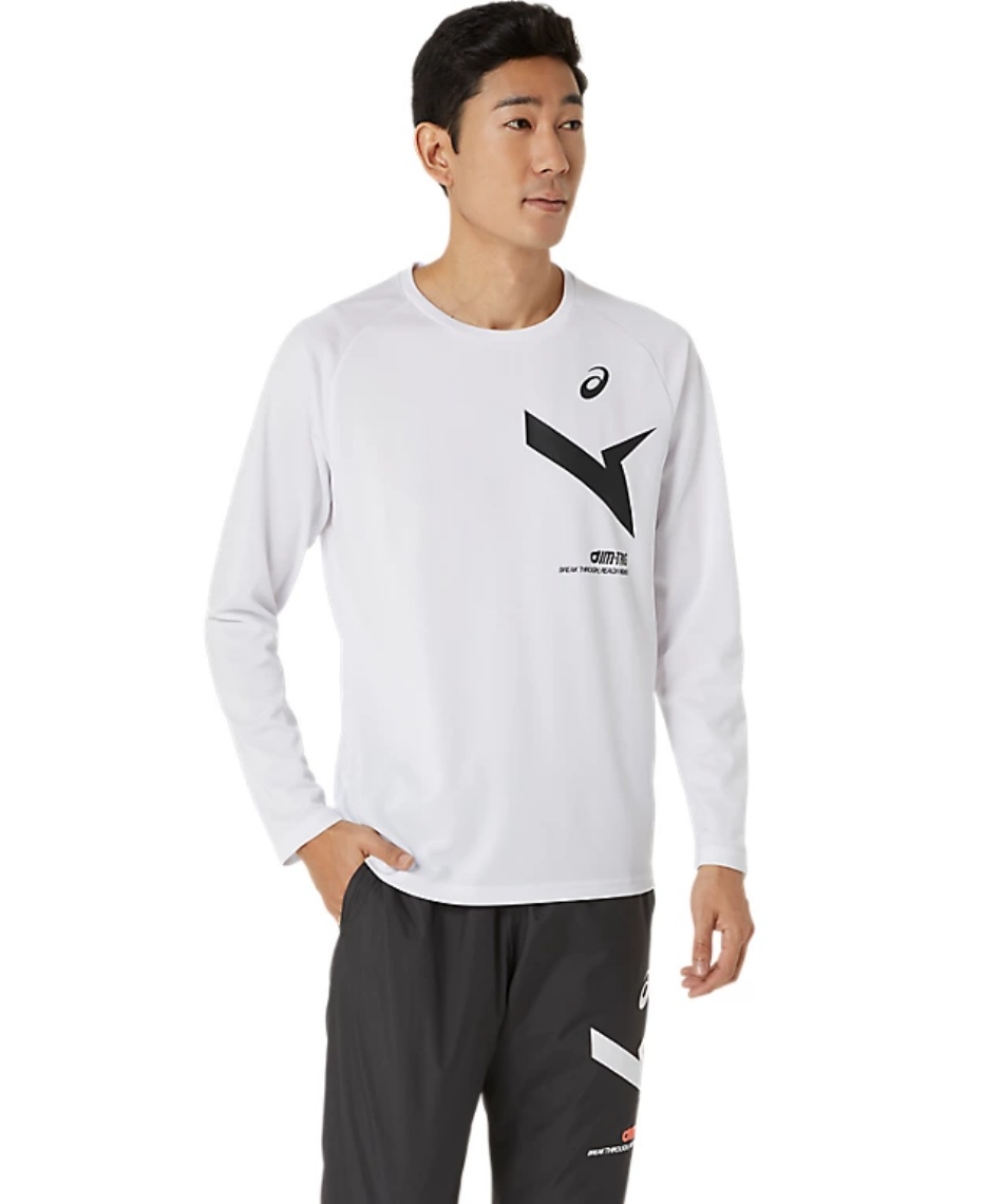 アシックス(asics) スポーツウェア 長袖 AIM-TRGドライ長袖シャツ