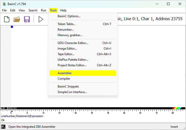 Assembly Basics for the ZX Spectrum by Luca Bordoni