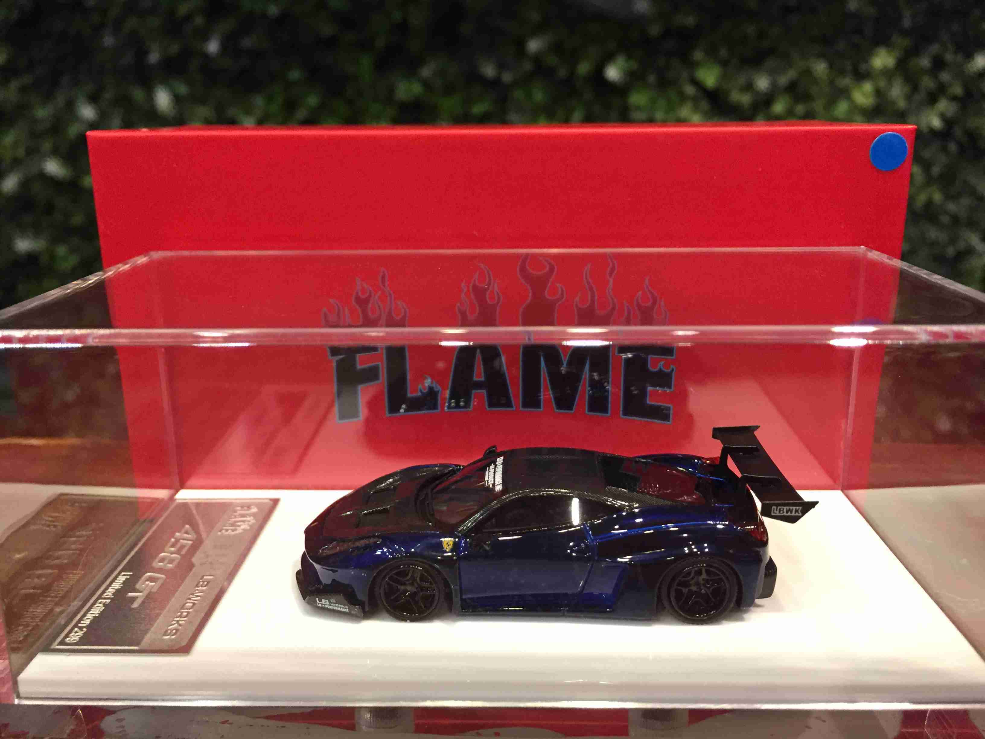 1/64 Flame LBWK Ferrari 458 GT Metallic Blue【MGM】 - Max Gear