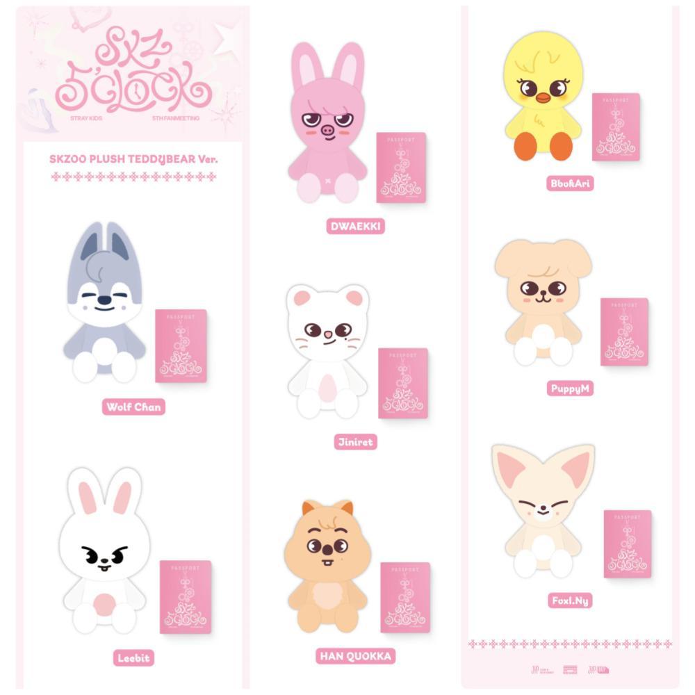 Buy Stray Kids [SKZ 5'CLOCK] OFFICIAL MD SKZOO PLUSH TEDDYBEAR Ver