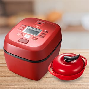 HITACHI 炊飯器 RZ-TS105M ルビーレッド、 2022年製 日立 IHジャー