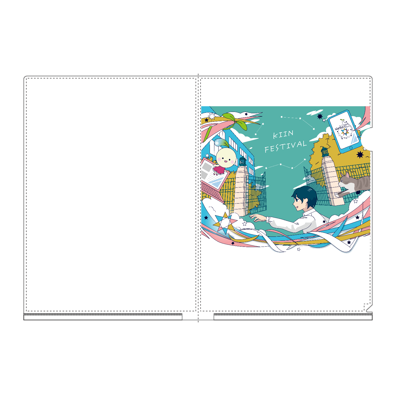 クリアファイル 73rdポスターデザインA4フルグラフィッククリア