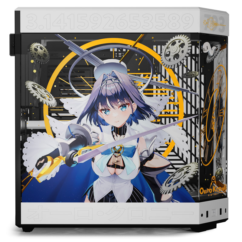 Hyte Y60 Midi Tower Tempered Glass -Ouro Kronii Edition Inc Mousep