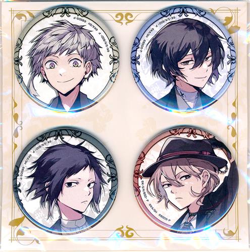 文豪ストレイドッグス アニカフェ 缶バッジ 中原中也 等身 マーチング