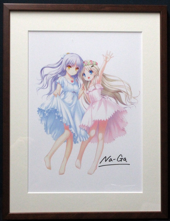 Angel Beats!天使 リトルバスターズクド 直筆サイン 複製原画 超レア