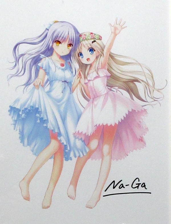 Angel Beats!天使 リトルバスターズクド 直筆サイン 複製原画 超レア