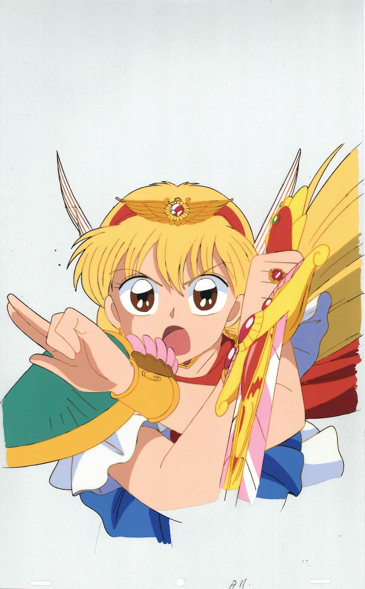 赤ずきんチャチャ マジカルプリンセス 変身シーン 原画ラフ画 セル画