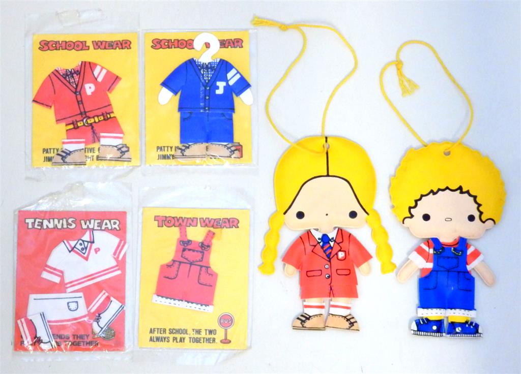サンリオ 1975年 パティ＆ジミー 着せ替えマスコットセット