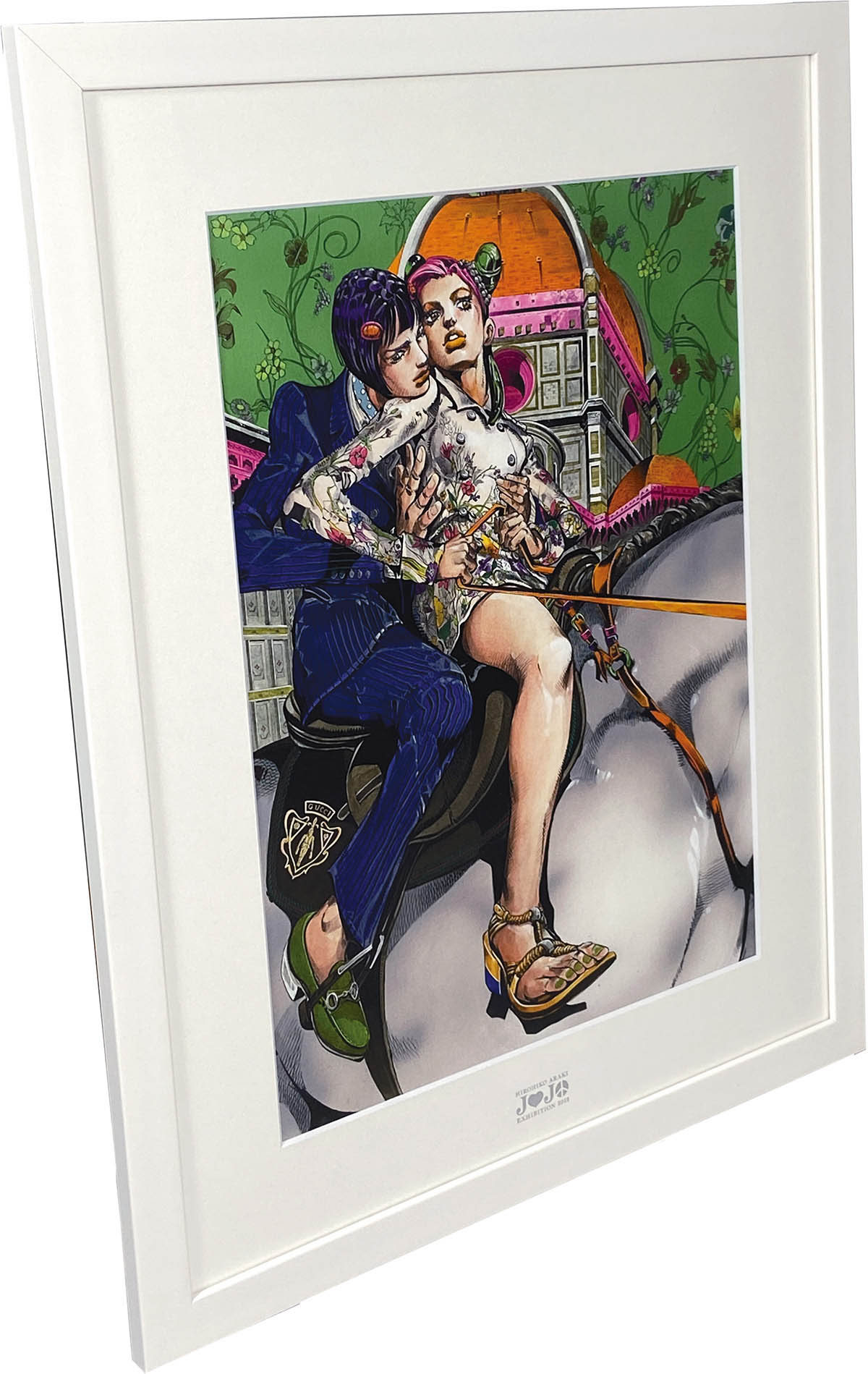 ジョジョの奇妙な冒険 徐倫＆ブチャラティ 複製原画 荒木飛呂彦 Amazon