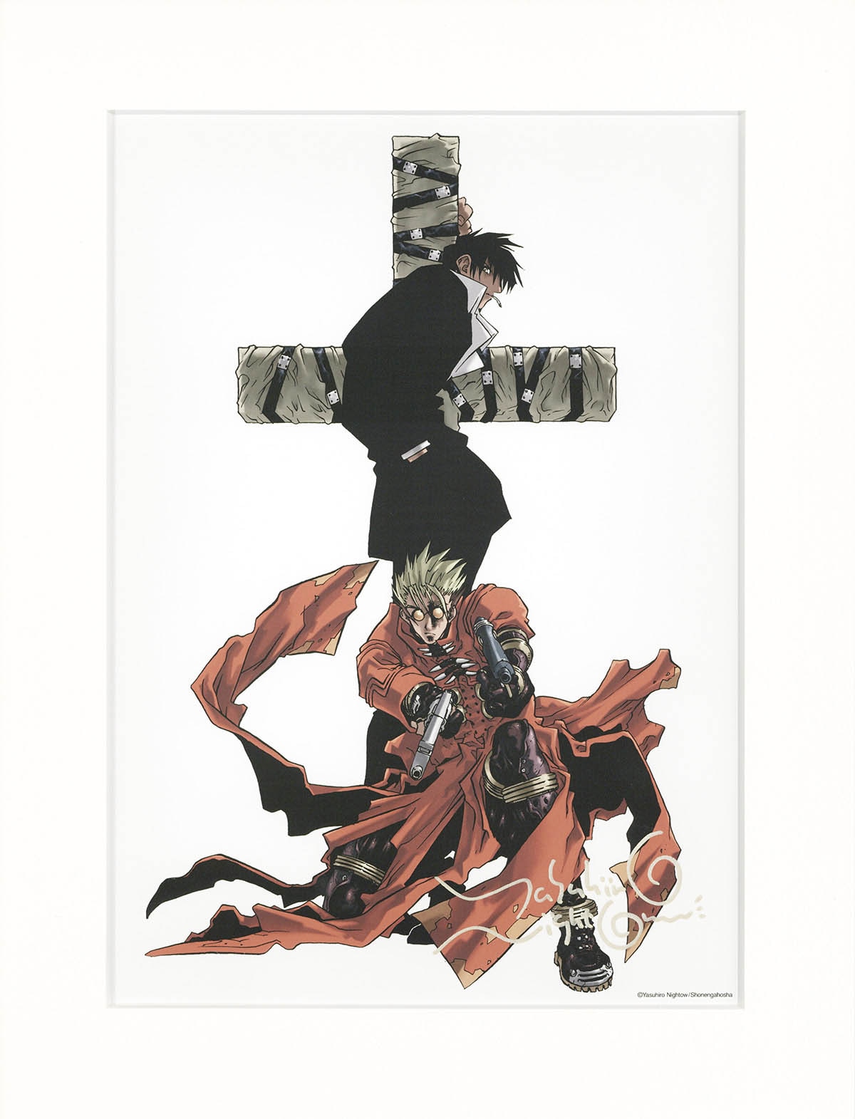 限定版50◇直筆サイン トライガン 複製原画5 TRIGUN 内藤泰弘の世界展