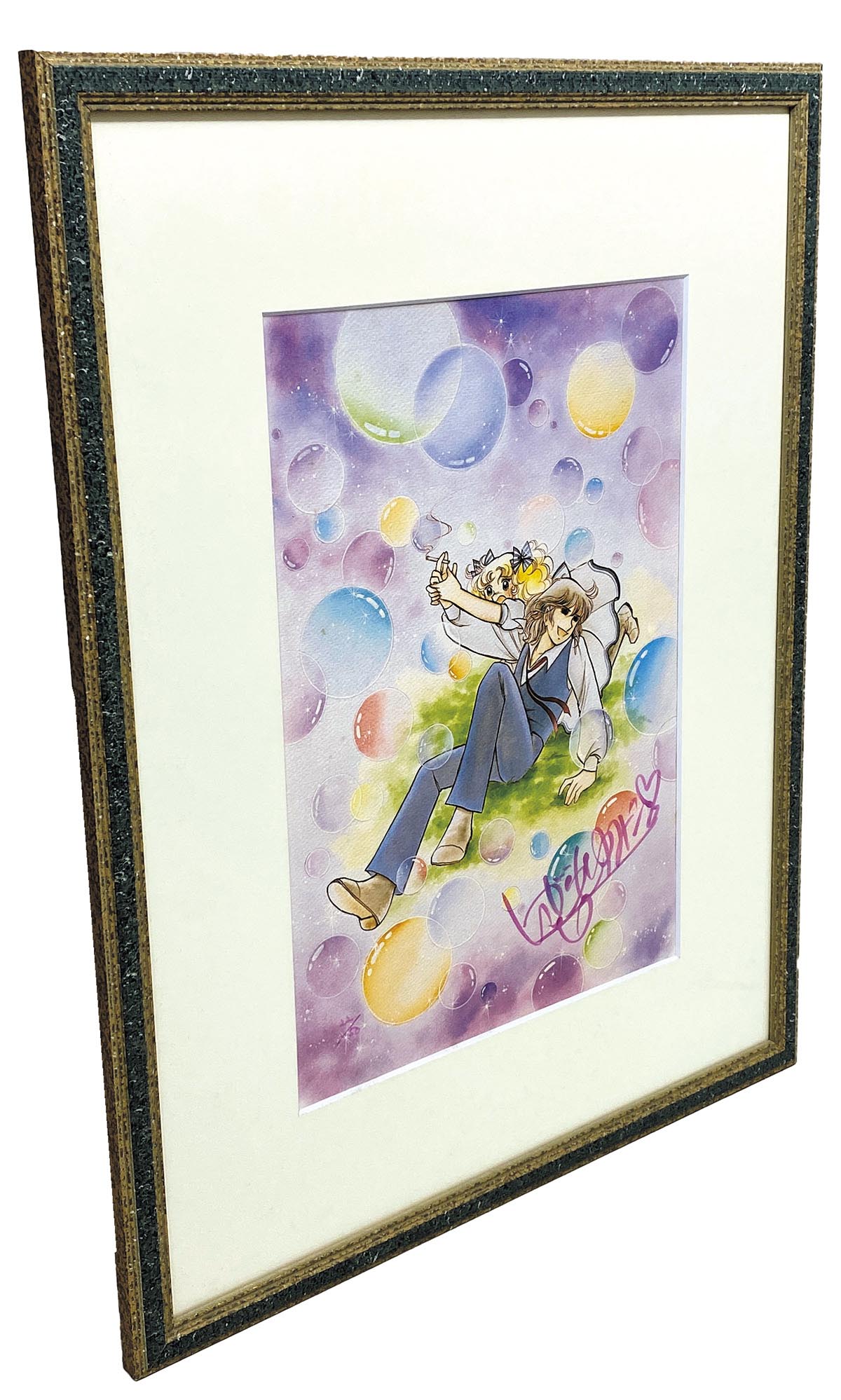 いがらしゆみこ直筆サイン入りカラー複製イラスト「キャンディキャンディ」