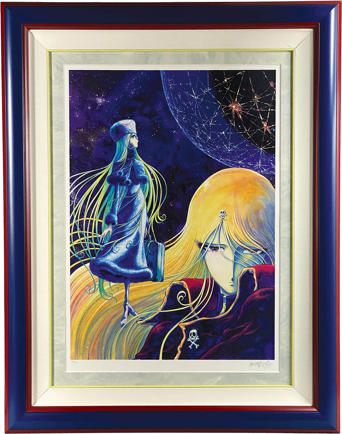 松本零士「メーテルレジェンド」ミクスドメディア 直筆サイン有り