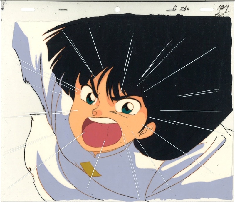 入手困難）セル画らんま1/2 ムースとらんまの戦闘シーン 入手困難