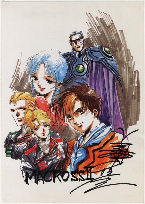 美樹本晴彦 クリアファイル マクロス ハサウェイ イラスト 美樹本晴彦