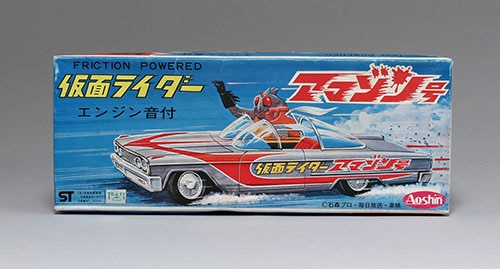 1970年代に、アオシンからブリキ製アマゾンライダー号として発売された