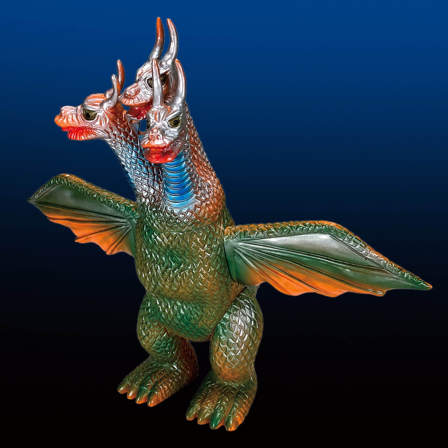 ソフビ/ブルマァク BULLMARK/ゴジラシリーズ/キングギドラ/ブルー