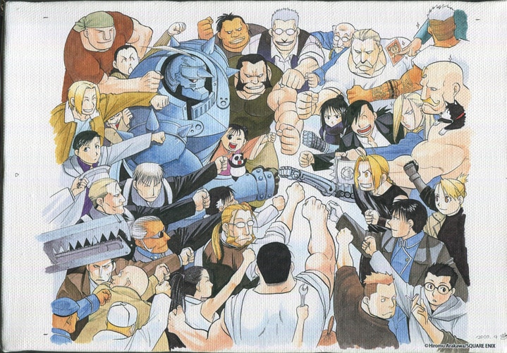 鋼の錬金術師展 イラストパネルABC3点セット 鋼の錬金術師展 イラスト