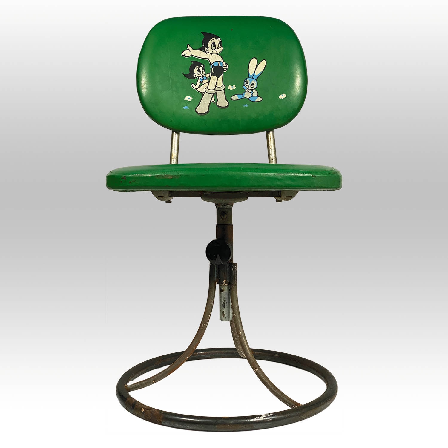 掛軸 弓家恒畝（ゆやこうほ）肉筆 群鶏図 自筆共箱 軸先は鹿角 掛軸 弓