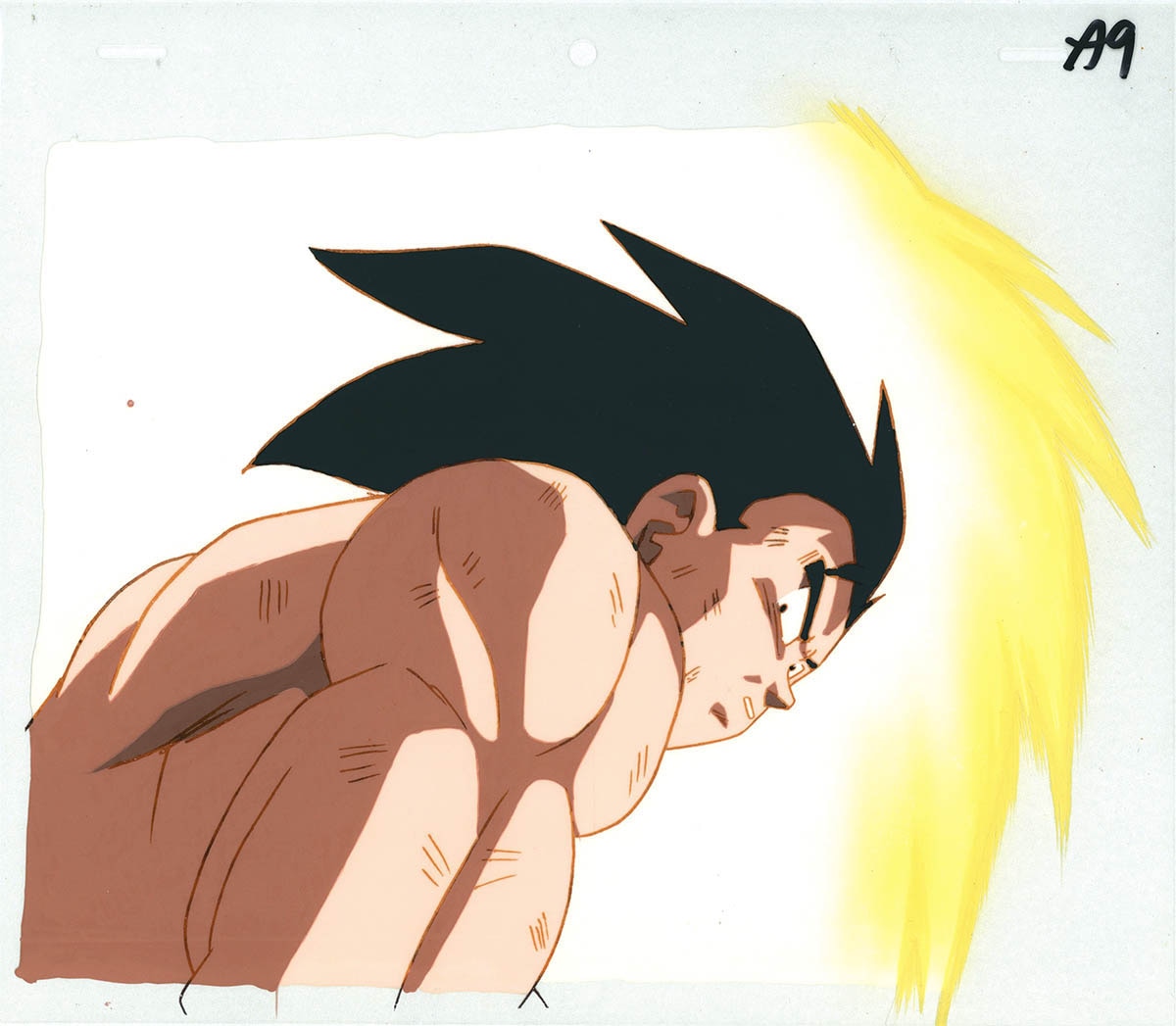 Goku セル画 手書きメモ付き Goku セル画 手書きメモ付き Goku セル画