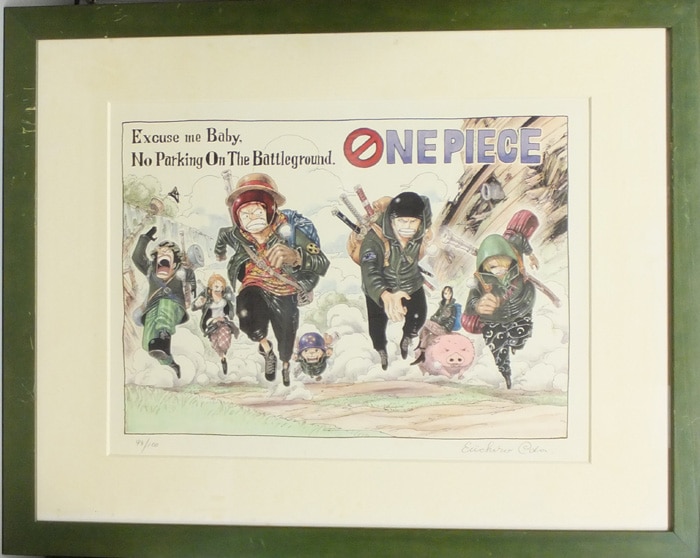 直筆イラスト】ONE PIECE ゾロ 尾田栄一郎 サイン色紙 本物 レア Yahoo