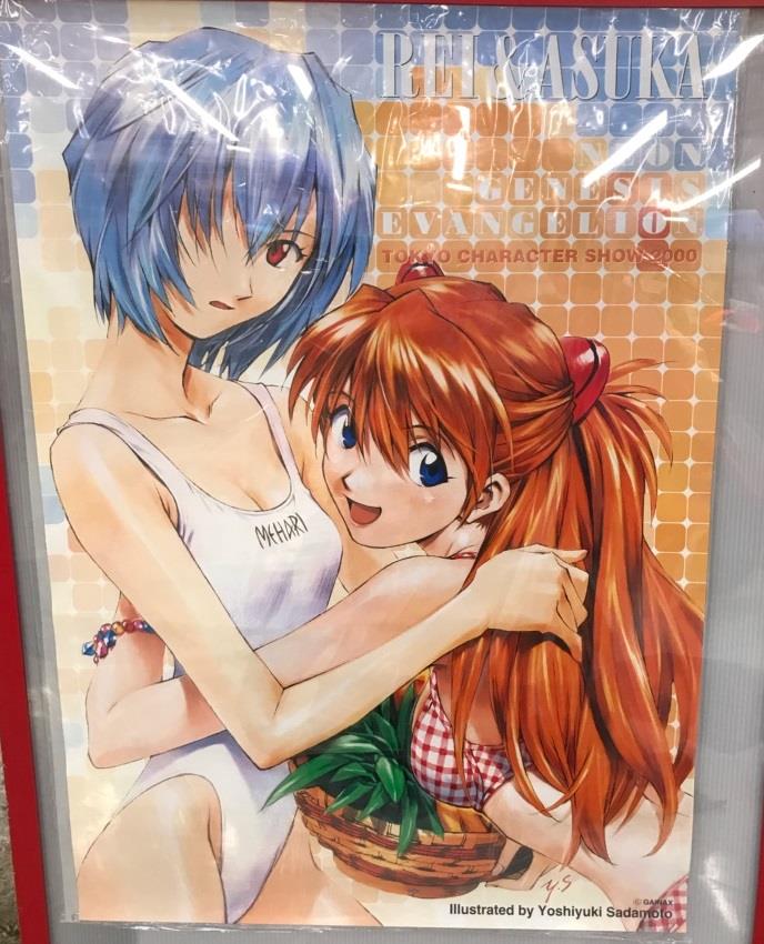 非売品】新世紀エヴァンゲリオン 綾波レイ アスカ 貞本義行 B2