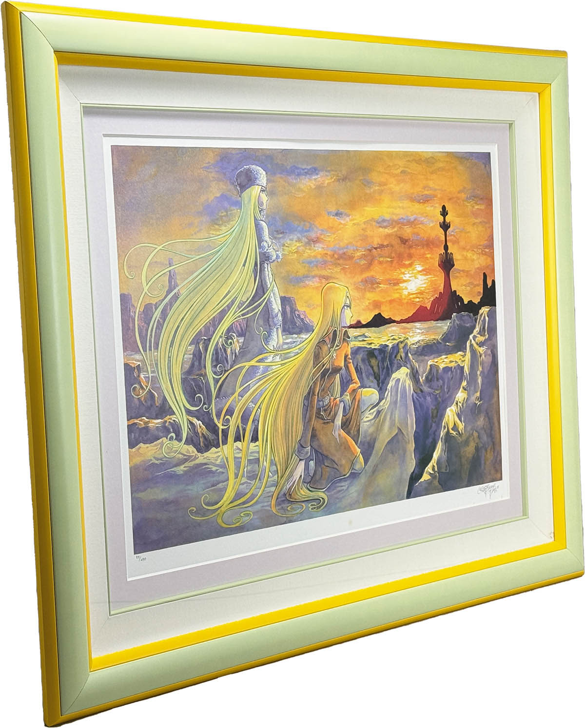 松本零士「メーテルレジェンド」ミクスドメディア 直筆サイン有り