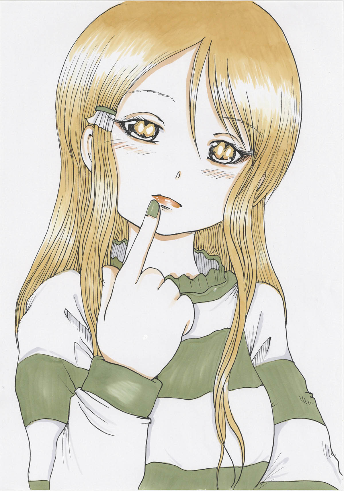 押切蓮介 直筆イラスト サイン色紙 ハイスコアガール 押切蓮介 直筆