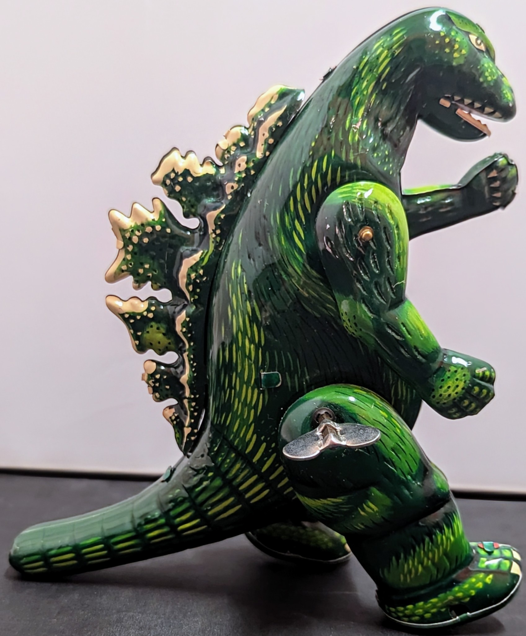 絶版美品】ブリキゴジラ青 ビリケン商会フィギュア ゼンマイ仕掛け