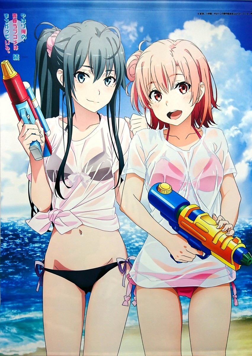 俺ガイル 雪ノ下雪乃 由比ヶ浜結衣 一色いろは タペストリー 水着