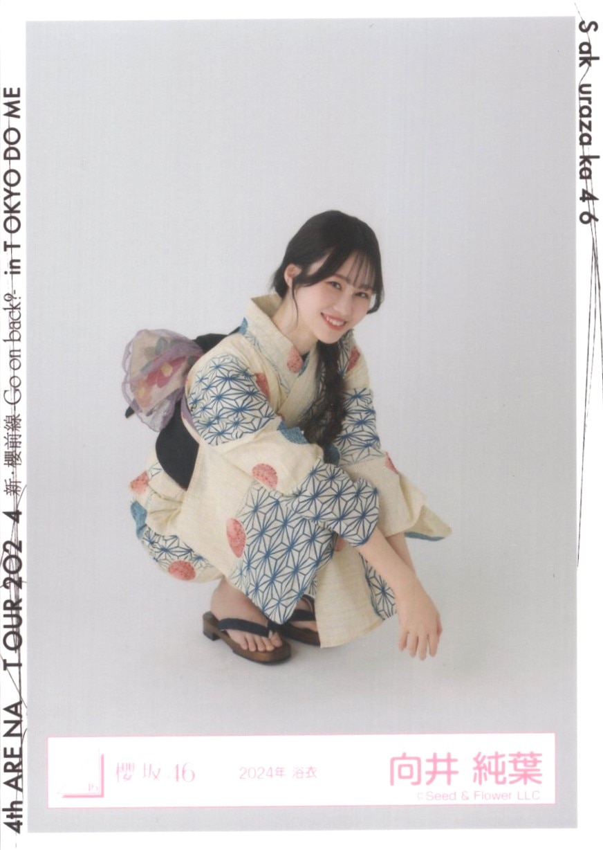 向井純葉 直筆サイン入り写真 櫻坂46 向井純葉 Make or Break 直筆
